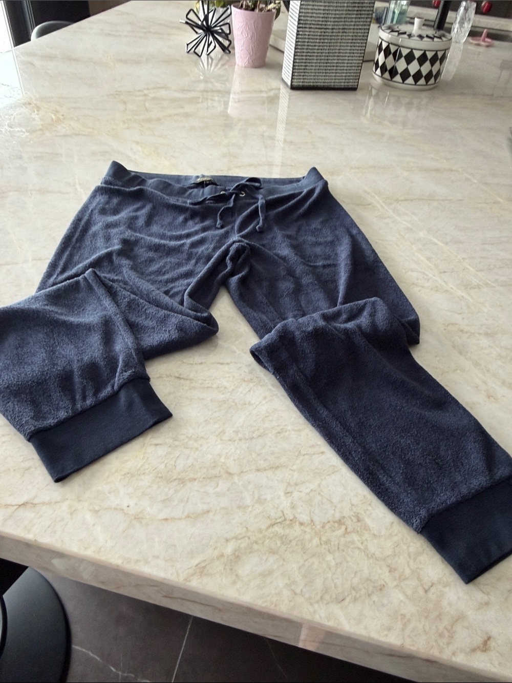 Juicy Couture Navy Terry Lounge Pants